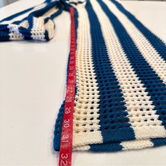 VICI Bradley Crochet Wide Leg Cover Up Pants Teal Size Medium - Picture 7 of 8